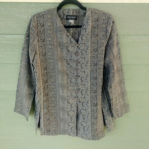 Vintage Kimono Military Styled Blazer